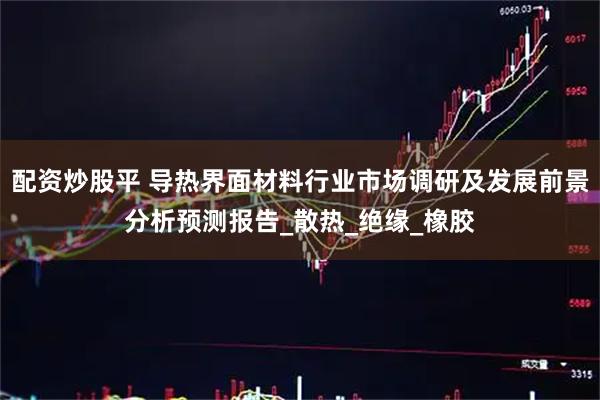 配资炒股平 导热界面材料行业市场调研及发展前景分析预测报告_散热_绝缘_橡胶