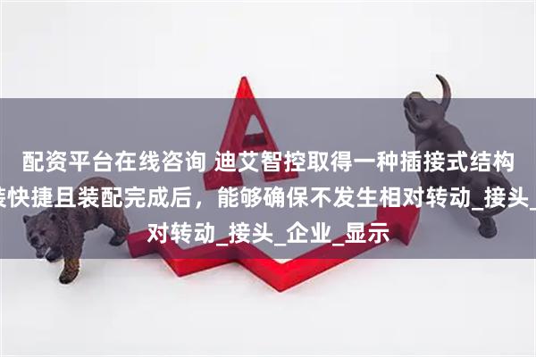 配资平台在线咨询 迪艾智控取得一种插接式结构专利，拆装快捷且装配完成后，能够确保不发生相对转动_接头_企业_显示