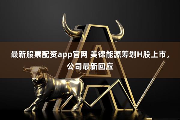 最新股票配资app官网 美锦能源筹划H股上市，公司最新回应
